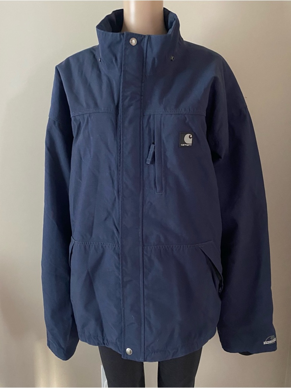 Carhartt J175 BLS waterproof breathable lined navy Jacket, men’s 3XL